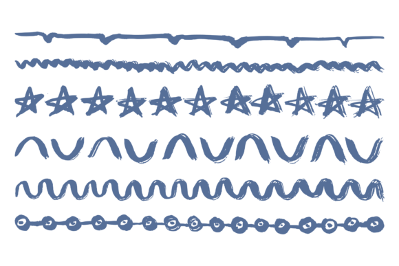 Decorative Doodle Abstract Dividers: Hand-Drawn Ornaments for Designers