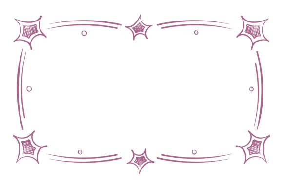Decorative Doodle Frame: The Empty Label Wit Font