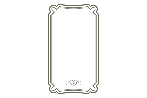 Decorative Vignette Template: Blank Orna for Designers