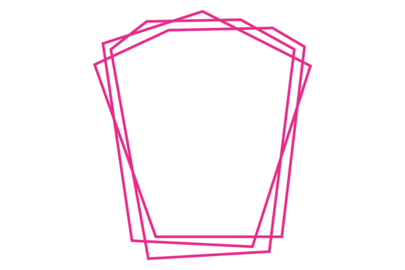 Elegant Polygonal Border: A Modern Frame for Your Ideas
