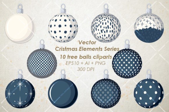 Elevate Your Festive Projects with Vector Christmas Tree Decorative Balls