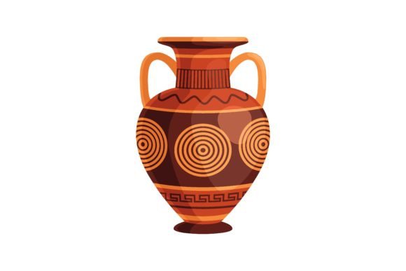 Greek Pot. Decorative Ornate Greece Amph: More Than a Font
