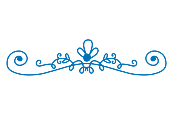 Hand Drawn Blue: A Decorative Page Header for Authentic Brands