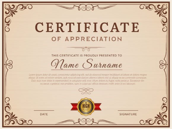 Modern Certificate Borders for Any Achievement