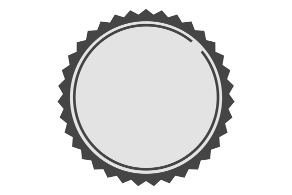 Quality Badge Blank Template. Decorative: A Seal of Authenticity