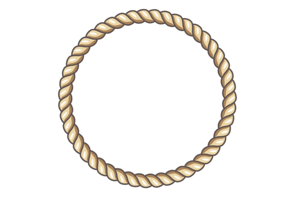 Round Frame. Rope Decorative Border. Jut: A Designer's Asset