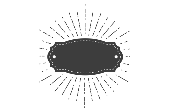 Timeless Appeal: The Vintage Black Tag with Decorative Burst