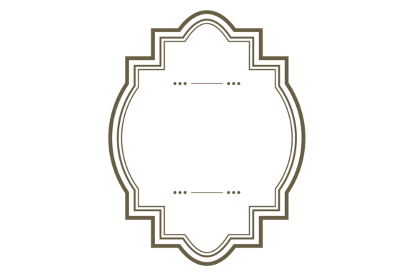 Timeless Character: Using Decorative Retro Label Template. Blank L