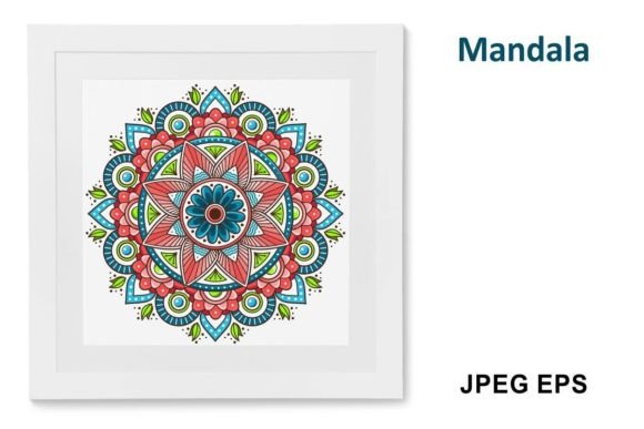 Vector Indian Mandala Outline Decorative