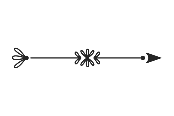 Vintage Hand Drawn Arrow: A Decorative Ornament with Soul